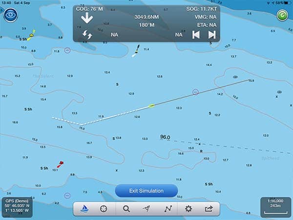NavLink UK navigation screen